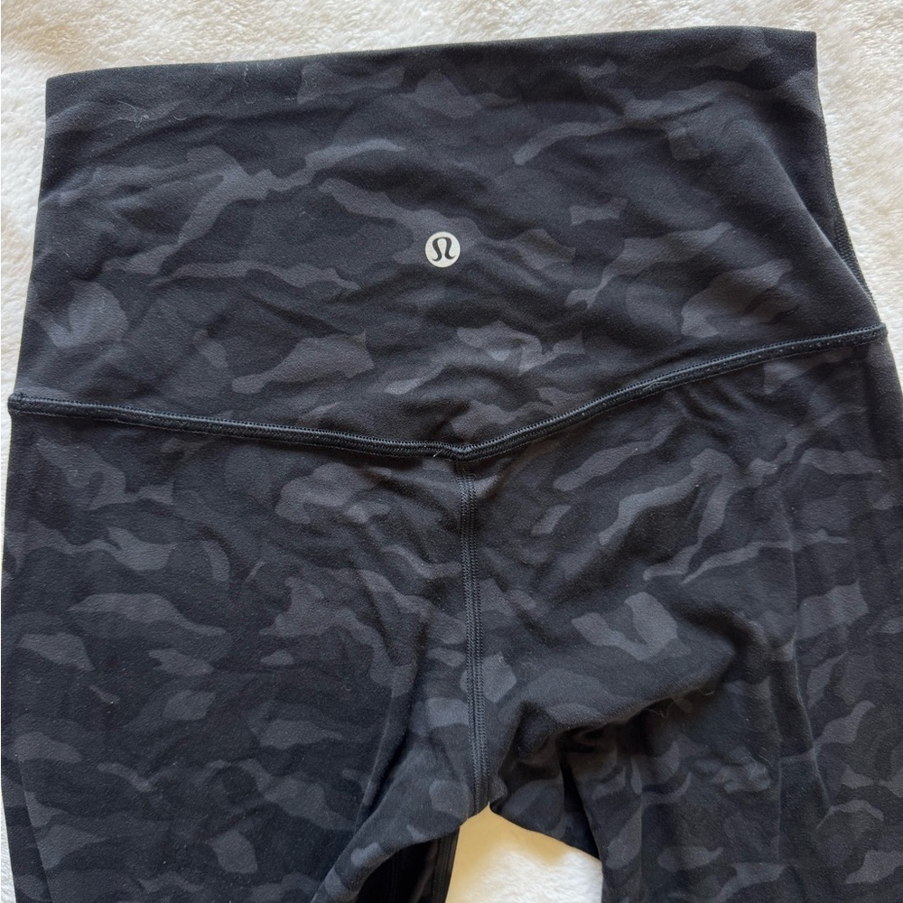 lululemon align black camo leggings size 4
